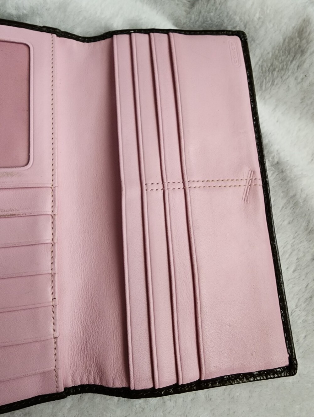 Coach Signature Soho Buckle Trifold Wallet Chocolate Brown - Picture 9 of 10